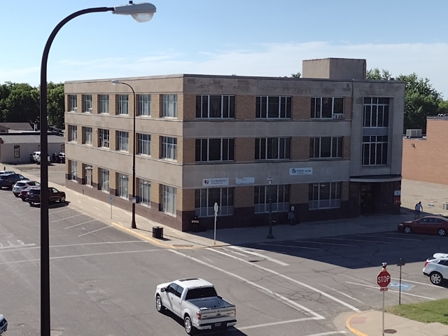 Current exterior view of Midland Plaza in downtown Watertown